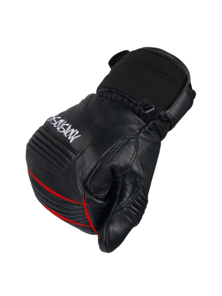 Gsou Snow Winter Leather Ski Mittens - Image 4