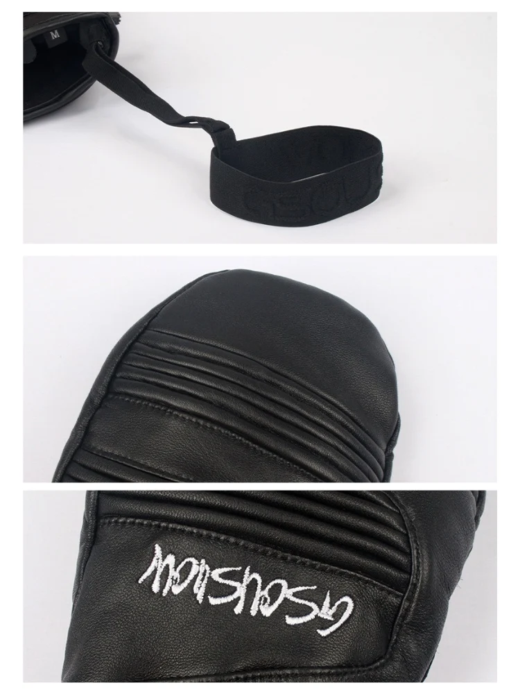 Gsou Snow Winter Leather Ski Mittens - Image 9