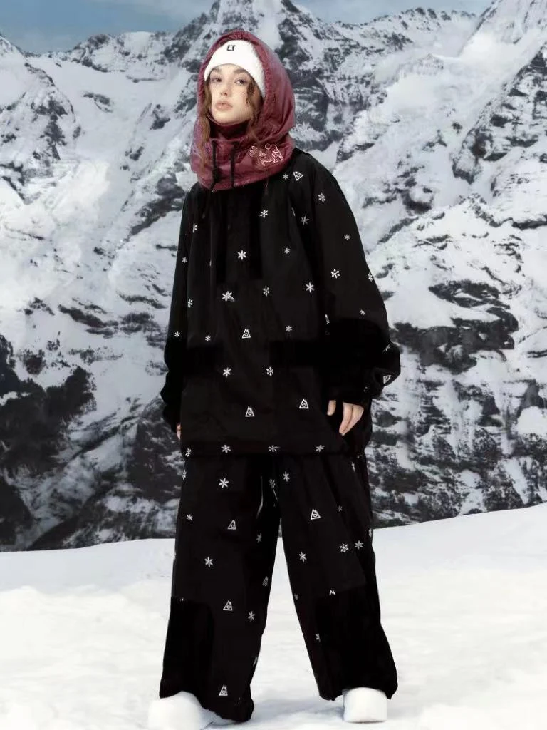 Hellystudio Black Snow Fleece Pants - Unisex - Image 2