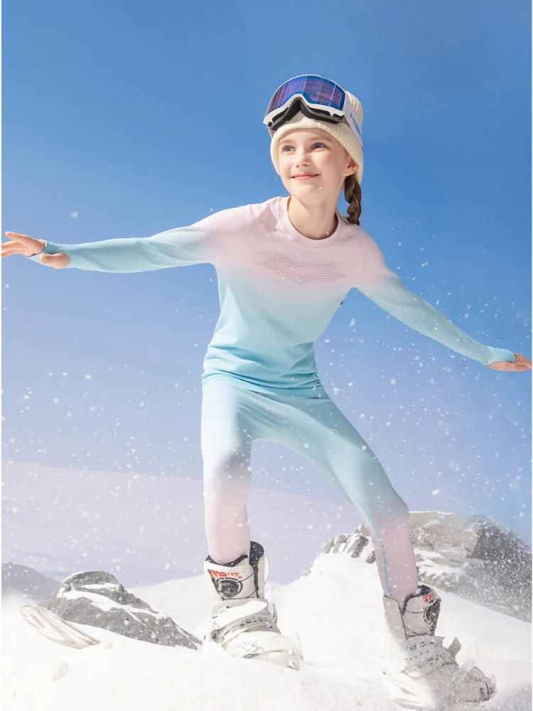 High Experience Kids Aurora Ski Base Layer Set