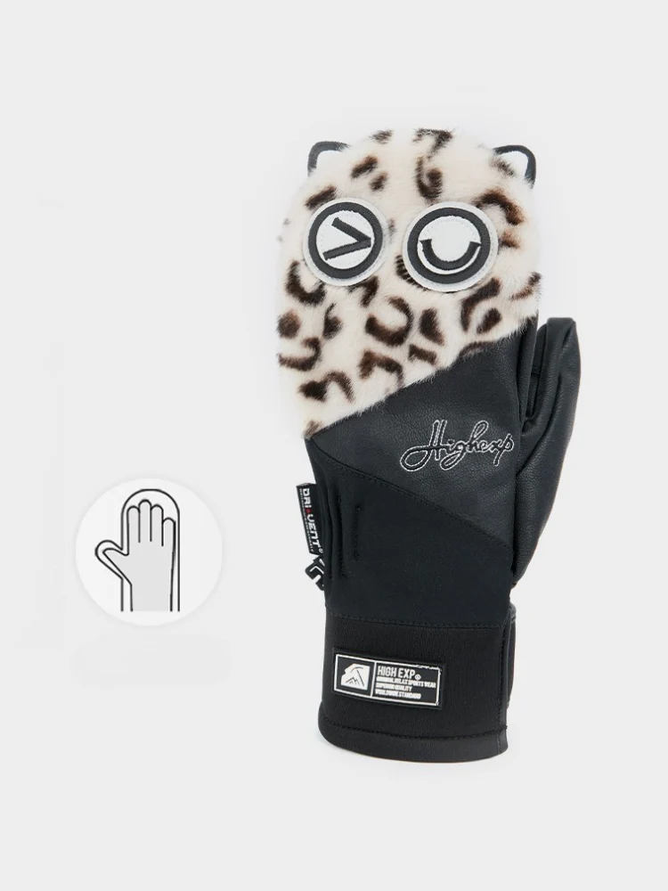 High Experience Unisex Plush Cute Ski Mittens - Image 7