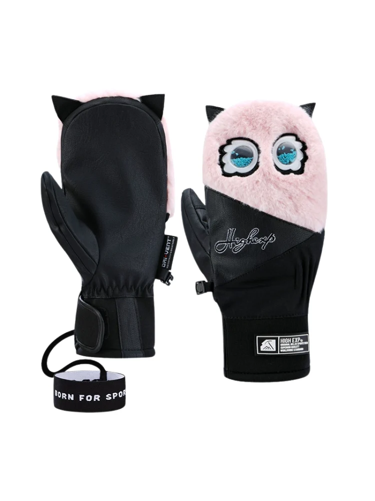 High Experience Unisex Plush Cute Ski Mittens - Image 9