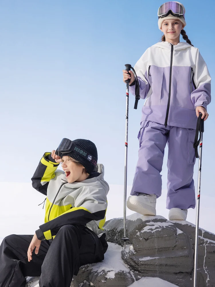 Highker Kids Colorblock 3L Insulated Ski Jacket - Image 16