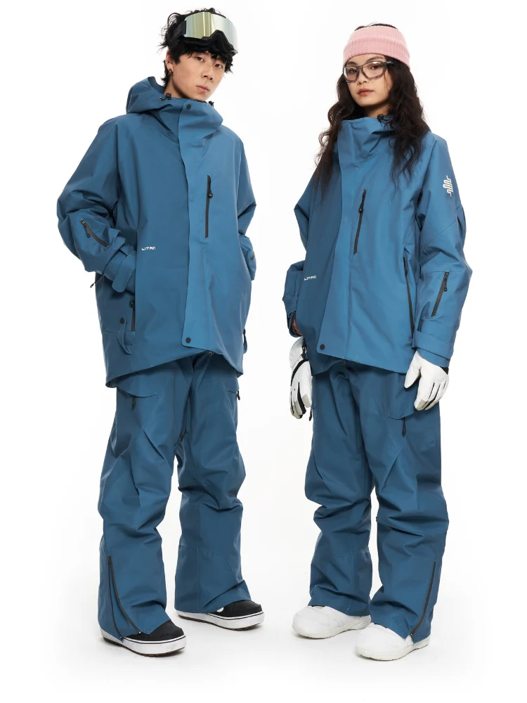 LITAN Gradient Color Mountain Snow Jacket - Men's - Image 8