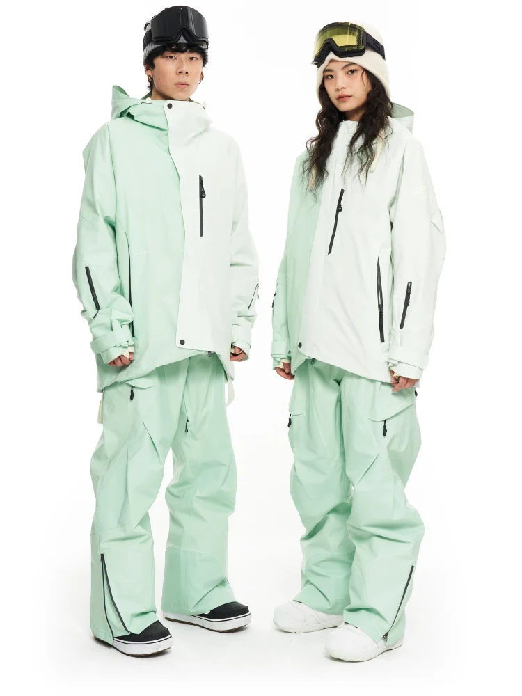 LITAN Gradient Color Mountain Snow Suit - Unisex - Image 11