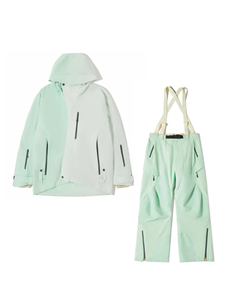 LITAN Gradient Color Mountain Snow Suit - Unisex - Image 2