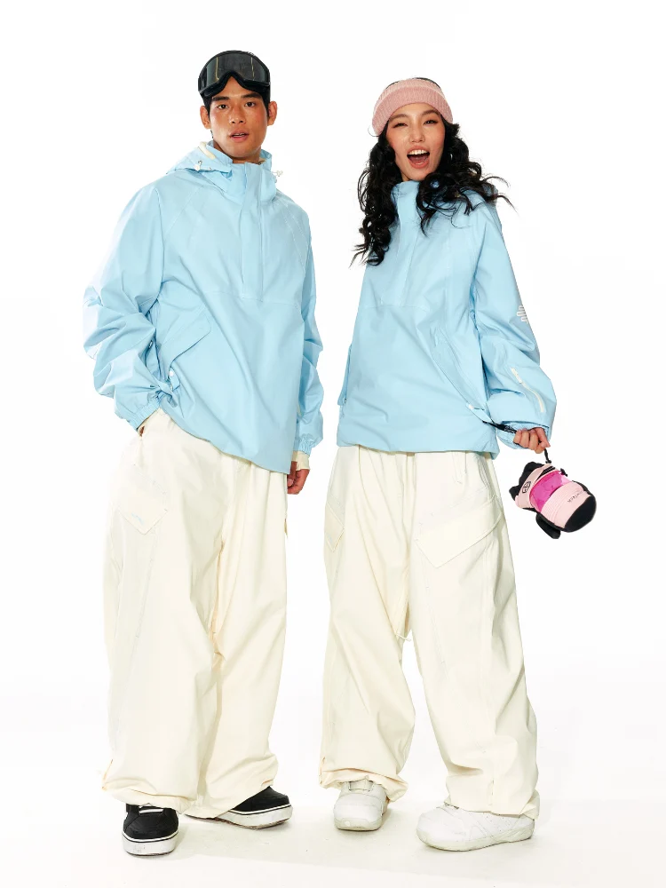 LITAN Sky Blue Soft Shell Pullover - Unisex - Image 6
