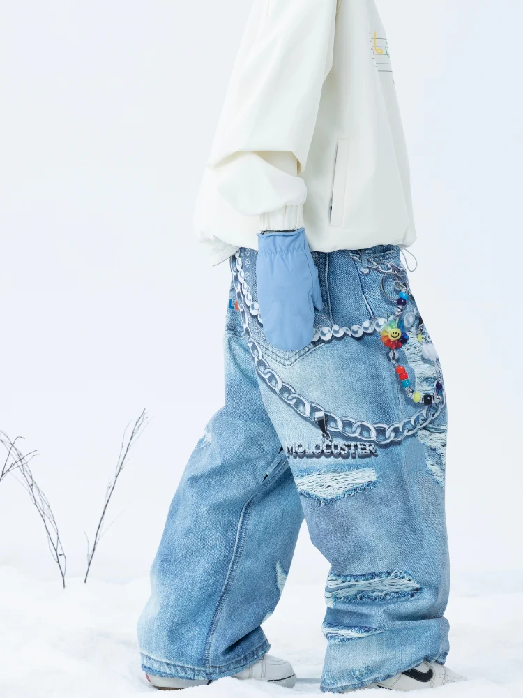 Molocoster 3D Print Baggy Snow Pant - Unisex - Image 4