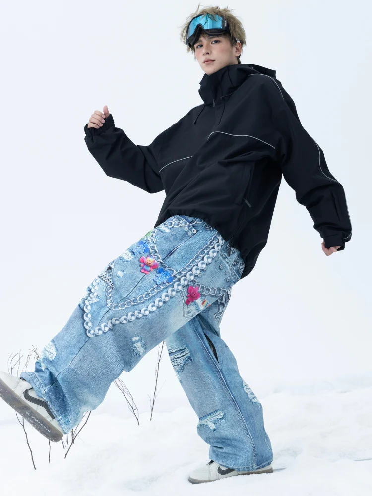 Molocoster 3D Print Baggy Snow Pant - Unisex - Image 5