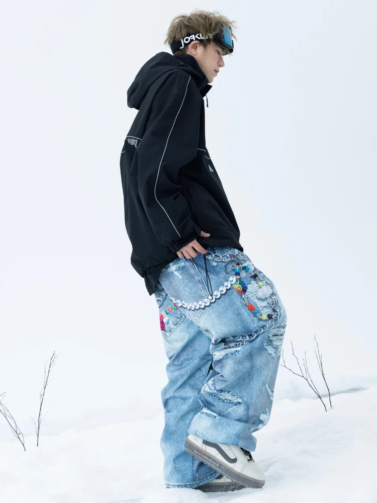 Molocoster 3D Print Baggy Snow Pant - Unisex - Image 7