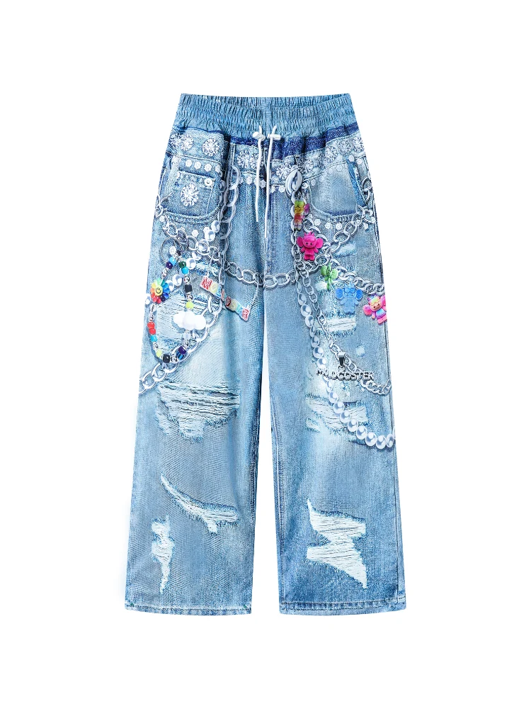 Molocoster 3D Print Baggy Snow Pant - Unisex - Image 12