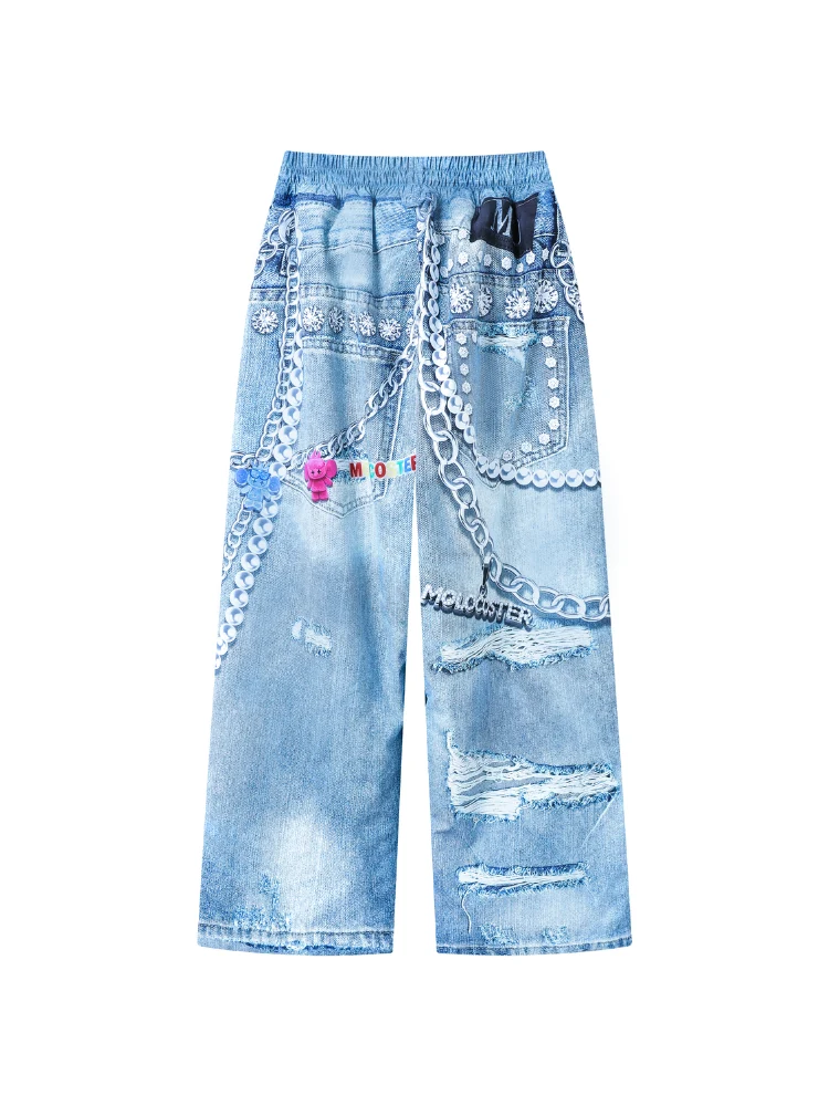 Molocoster 3D Print Baggy Snow Pant - Unisex - Image 13