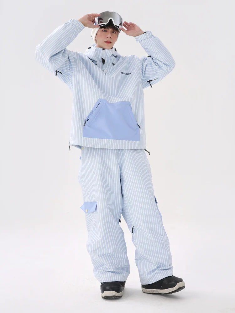 Molocoster 3L Striped Fleece Snow Pullover - Unisex - Image 10