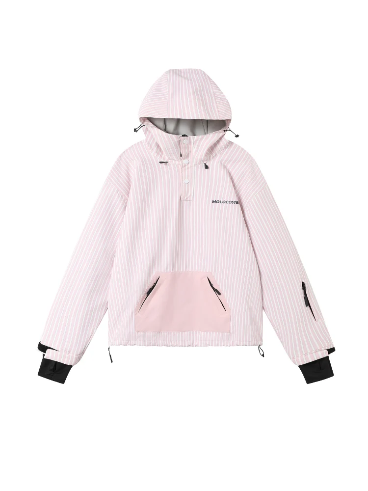 Molocoster 3L Striped Fleece Snow Pullover - Unisex - Image 22