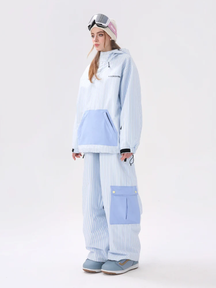 Molocoster 3L Striped Fleece Snow Pullover - Unisex - Image 7