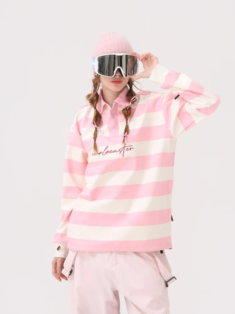Molocoster Colorblock Striped Ski Sweatshirt - Unisex - Image 5