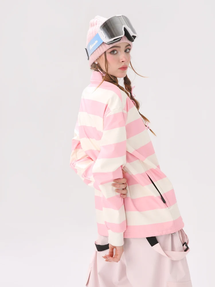 Molocoster Colorblock Striped Ski Sweatshirt - Unisex - Image 6