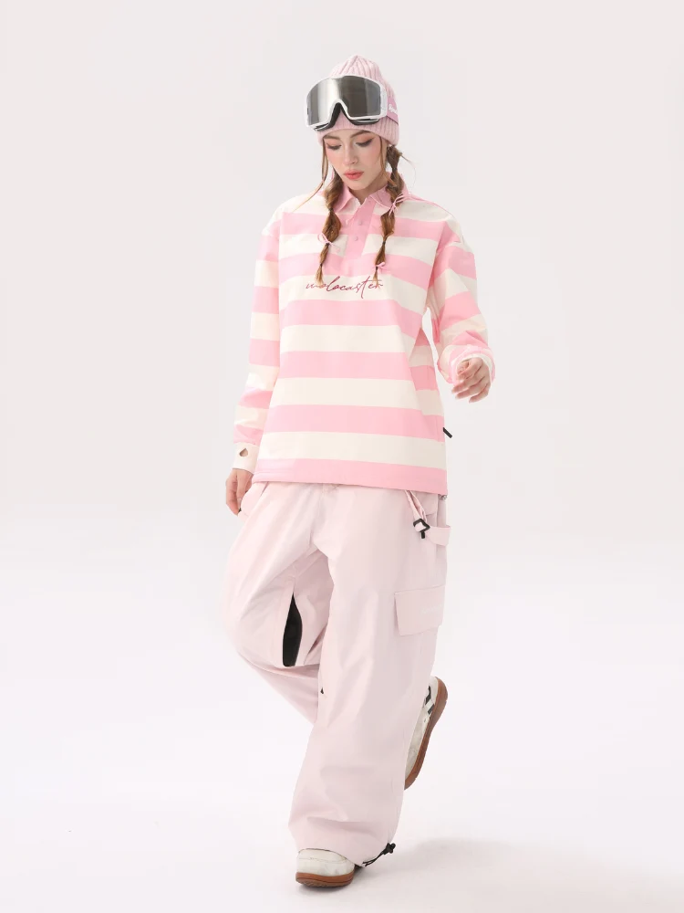 Molocoster Colorblock Striped Ski Sweatshirt - Unisex - Image 7