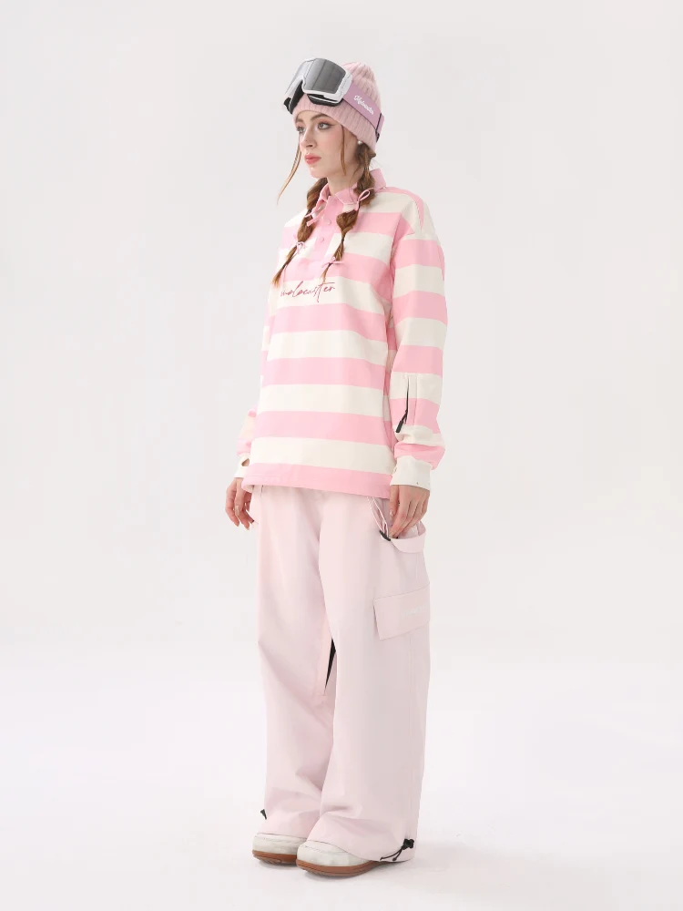 Molocoster Colorblock Striped Ski Sweatshirt - Unisex - Image 9