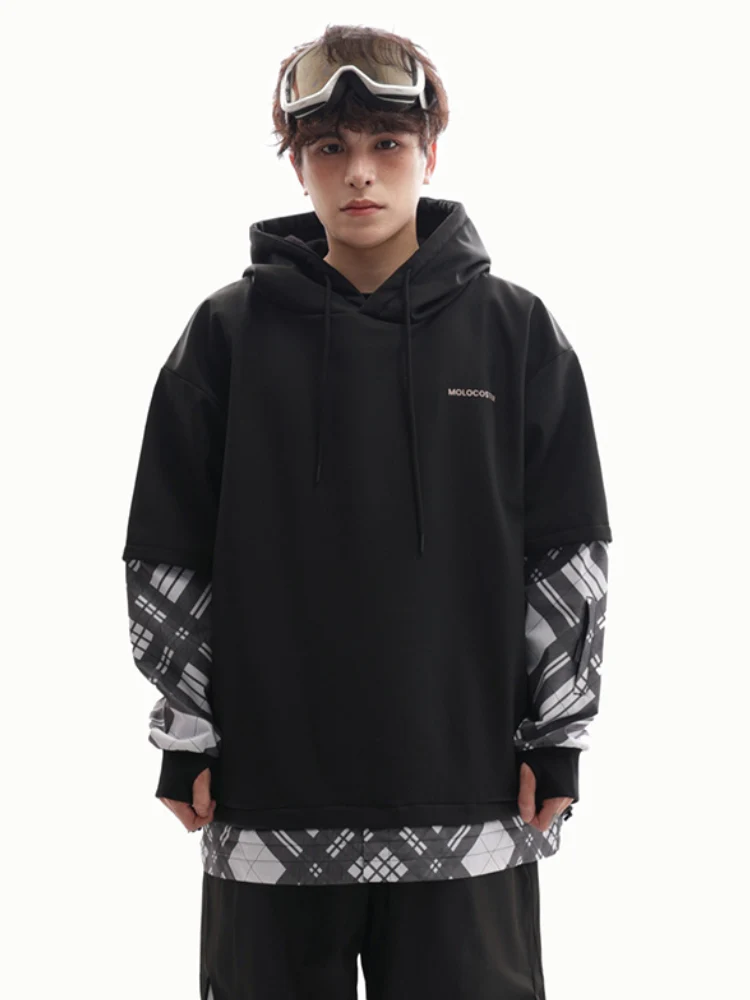 Molocoster Faux Sleeve Pullover Hoodie - Unisex - Image 2