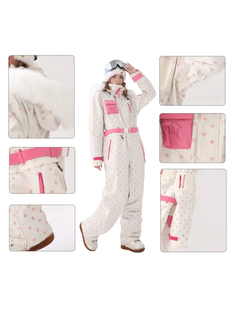 Molocoster Sweet Polka Dot Jumpsuit - Women's - Image 11