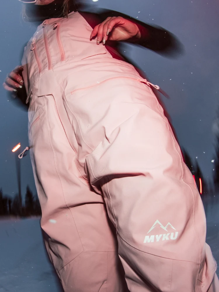 MYKU Arctic 3L Fleece Lined Snow Bibs - Unisex