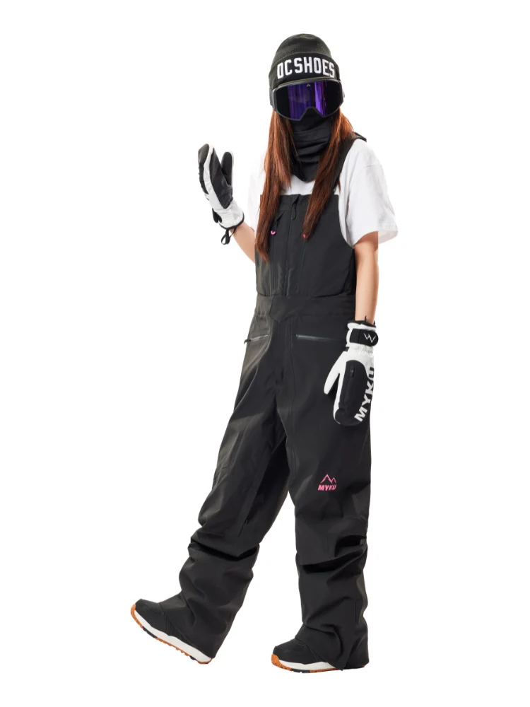 MYKU Arctic 3L Fleece Lined Snow Bibs - Unisex - Image 6