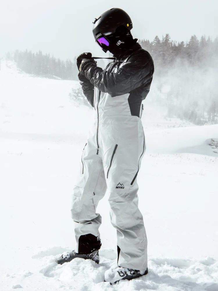 MYKU Glow 3L Shell Snow Bibs - Unisex - Image 7