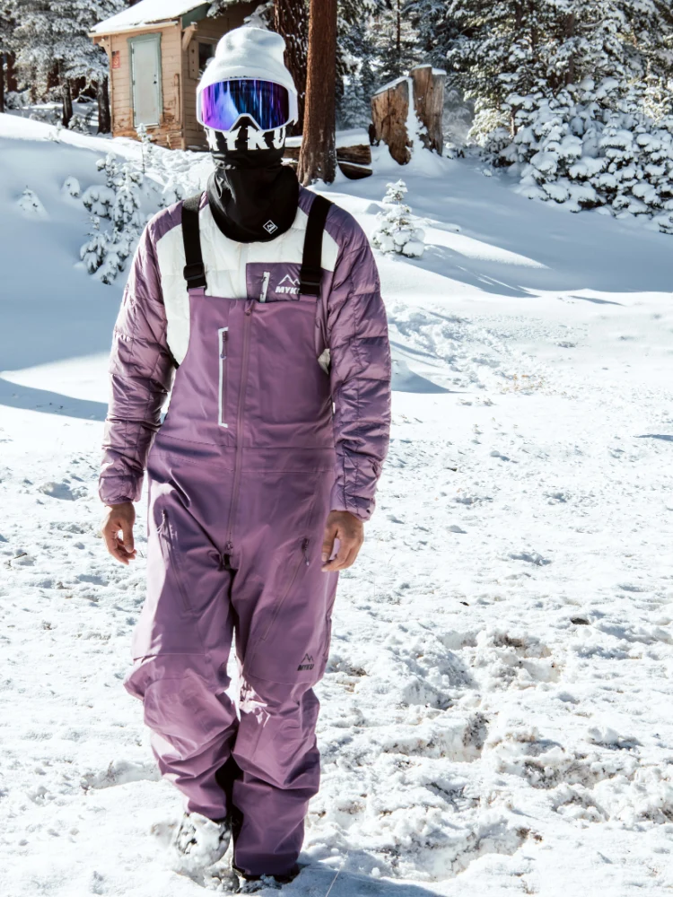 MYKU Glow 3L Shell Snow Bibs - Unisex - Image 8