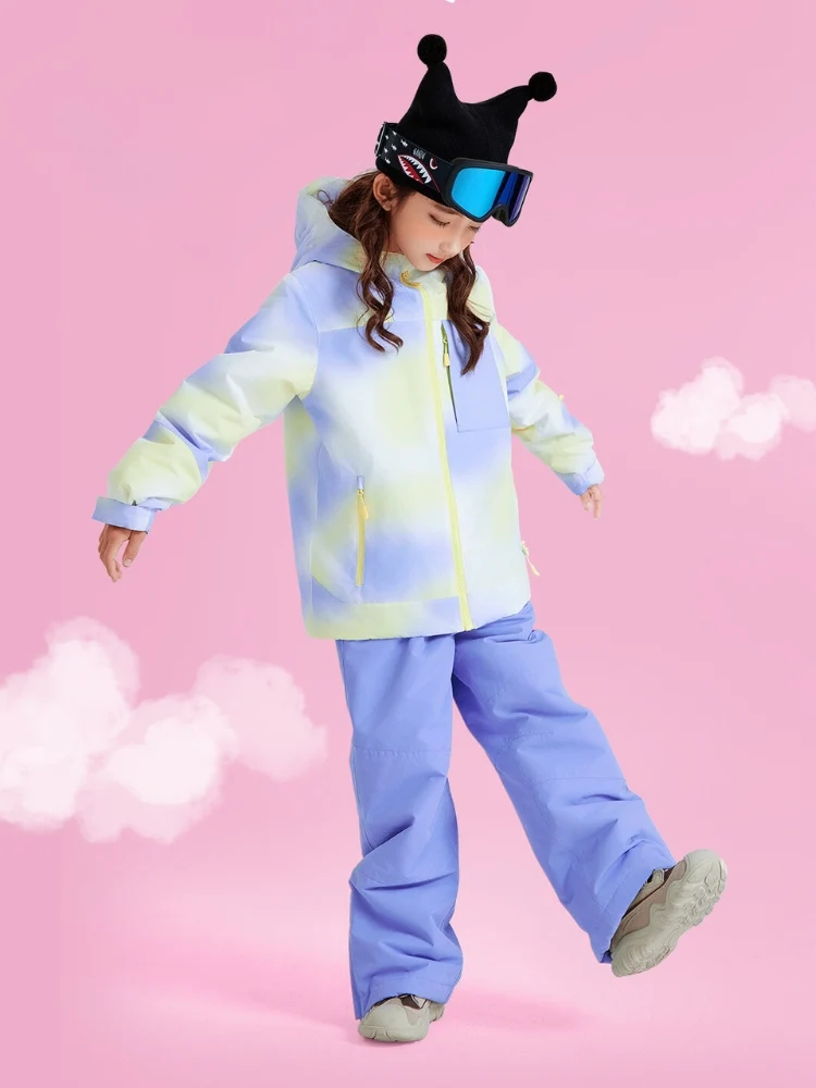 NANDN Kids Candy Color Gradient Snow Suits - Image 13