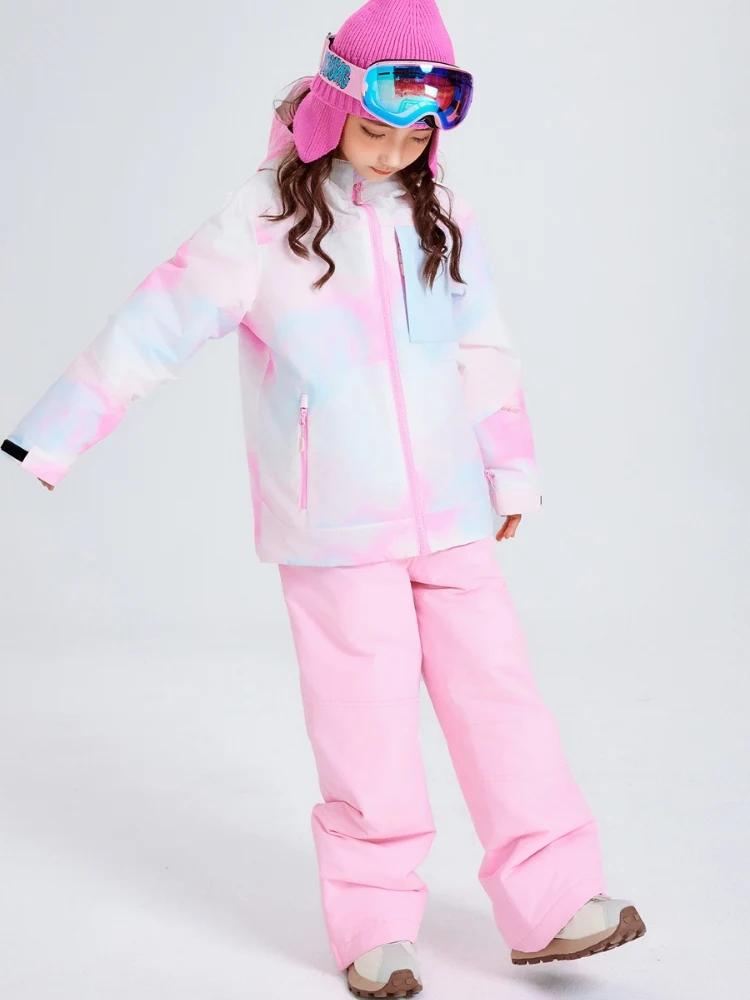 NANDN Kids Candy Color Gradient Snow Suits - Image 9