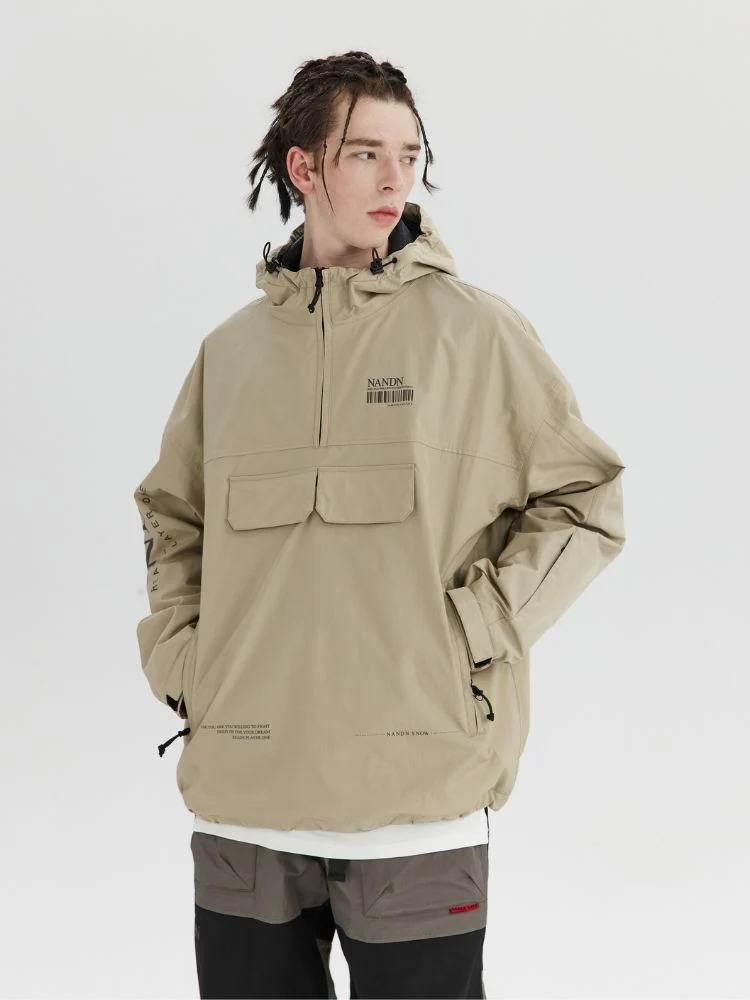 NANDN Outerwear Ski Pullover Shell Jacket - Men's - Image 5