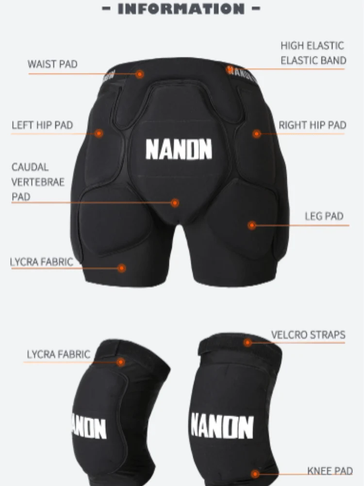 Nandn Unisex Tri-Flex Shorts & Knee Pads Set - Image 11