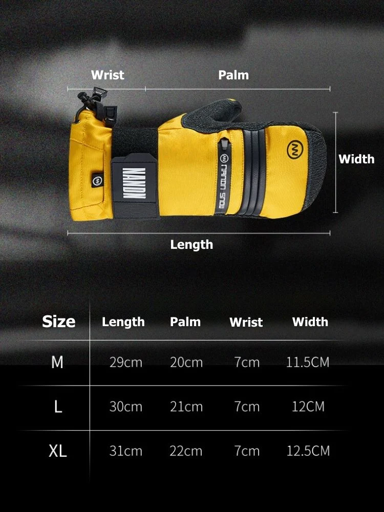 NANDN WristGuard Pro KEVLAR Snowboarder Mitten - Image 18