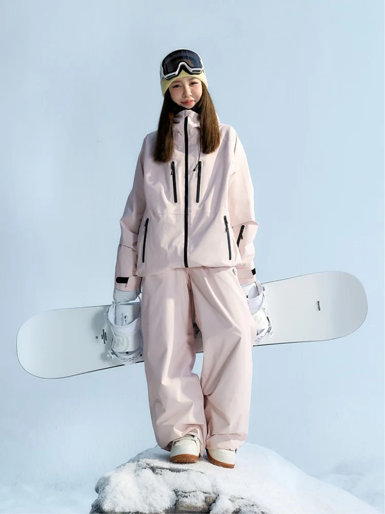 NANEND Pink 3L Winter Ski Jacket - Unisex - Image 5
