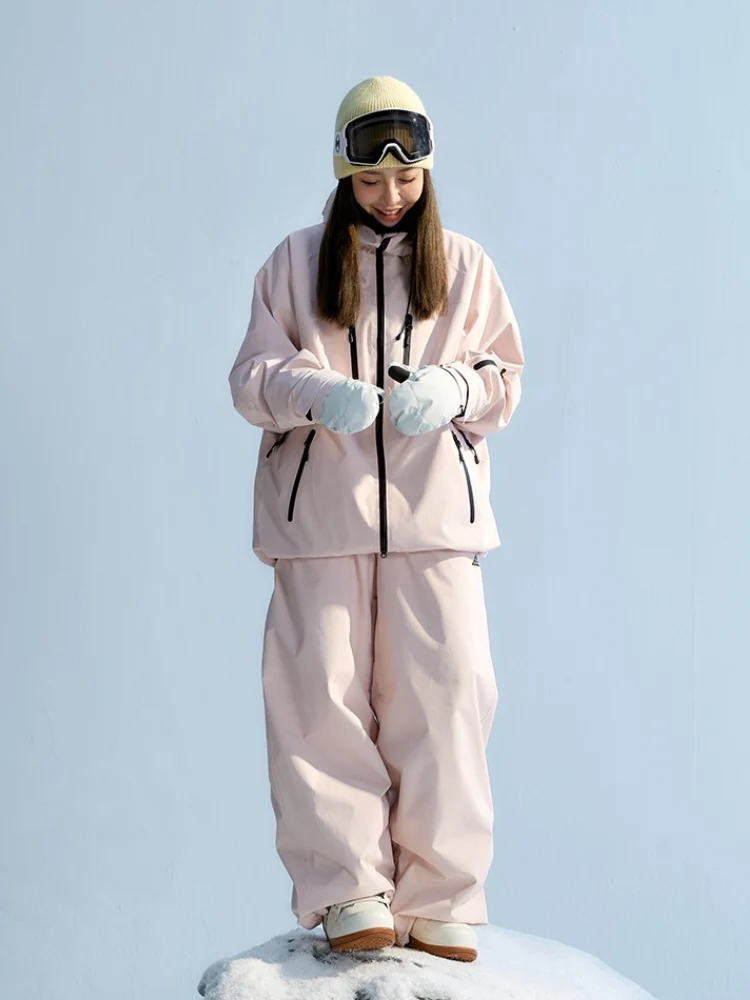NANEND Pink 3L Winter Ski Jacket - Unisex - Image 6