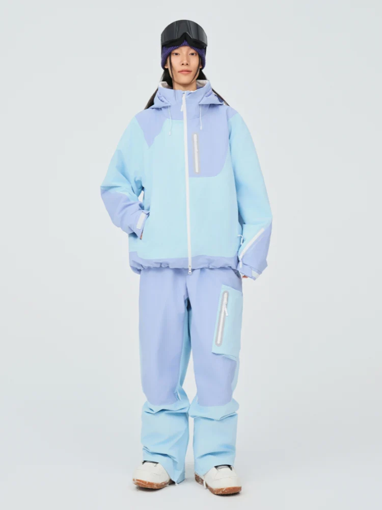 NIS 3L Pastel Colorblock Ski Jacket - Unisex - Image 13