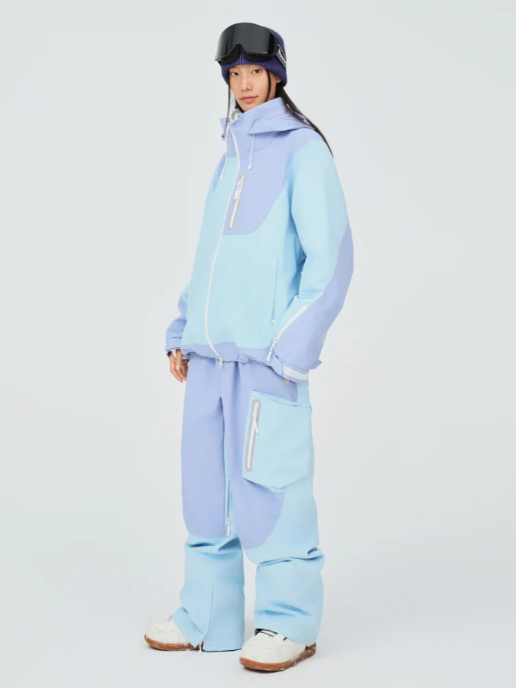 NIS 3L Pastel Colorblock Ski Jacket - Unisex - Image 14