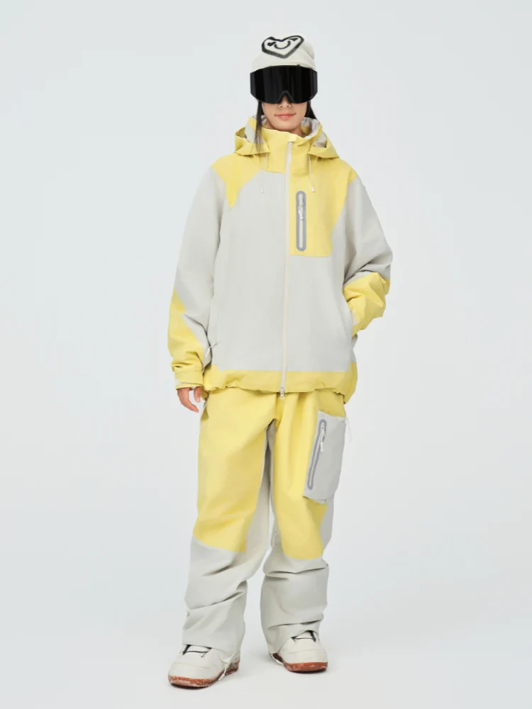 NIS 3L Pastel Colorblock Ski Jacket - Unisex - Image 7