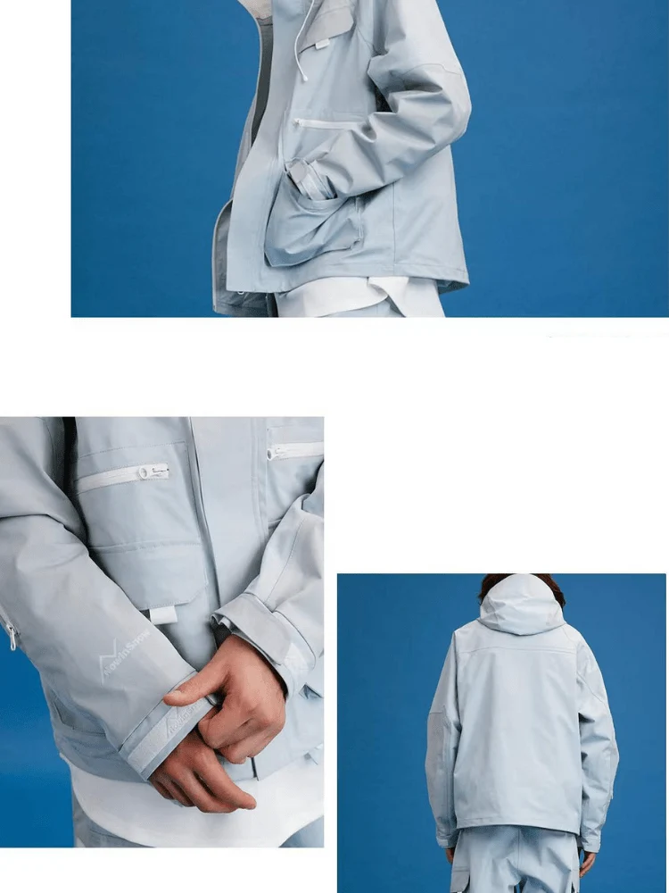 NIS Eco Creator Blue Ski Jacket - Unisex - Image 5