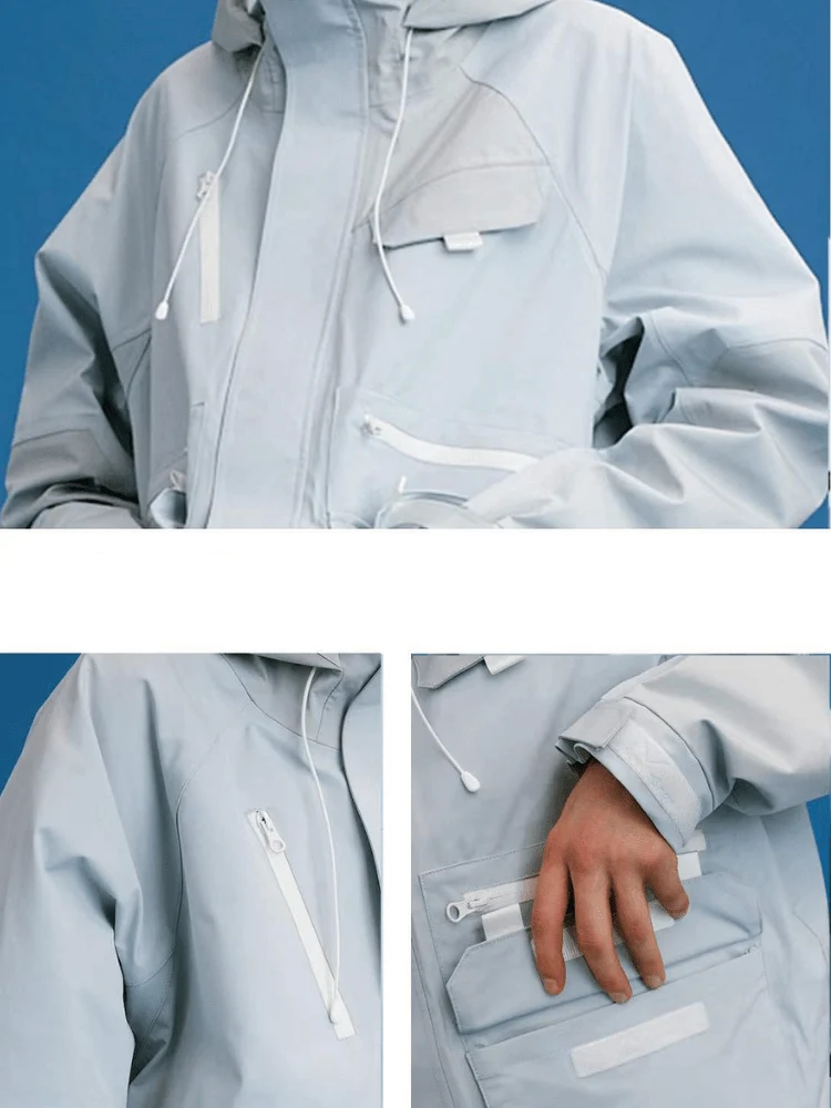NIS Eco Creator Blue Ski Jacket - Unisex - Image 6