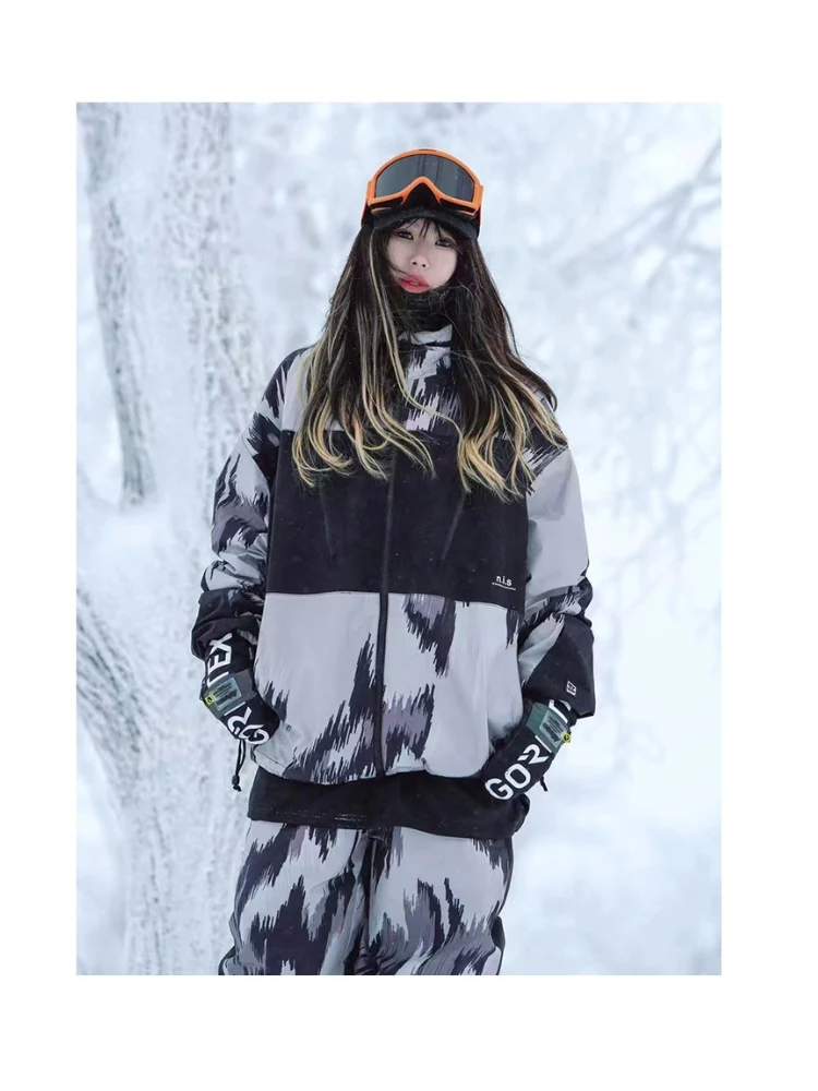 NIS Leopard Print Shell Snow Jacket - Unisex - Image 11