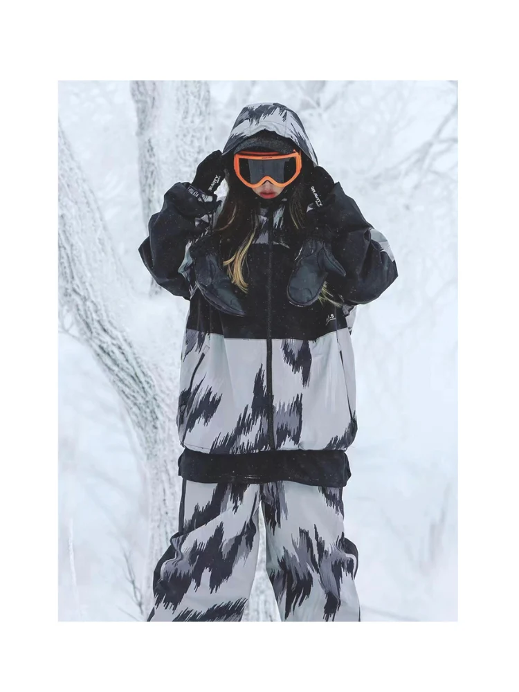 NIS Leopard Print Shell Snow Jacket - Unisex - Image 12