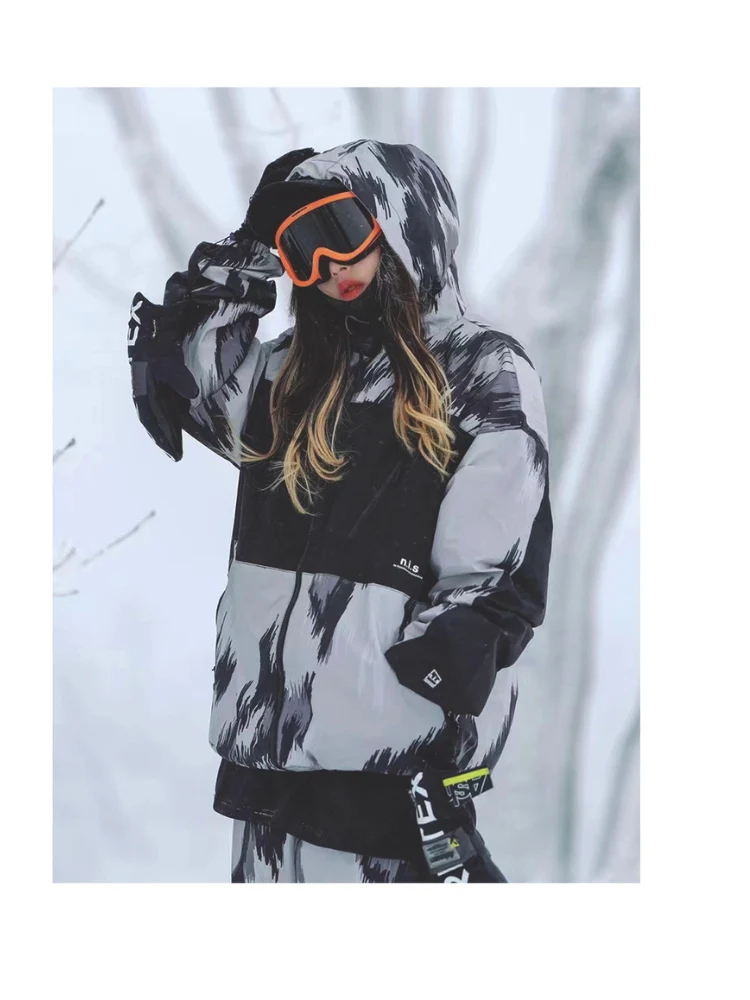 NIS Leopard Print Shell Snow Jacket - Unisex - Image 13