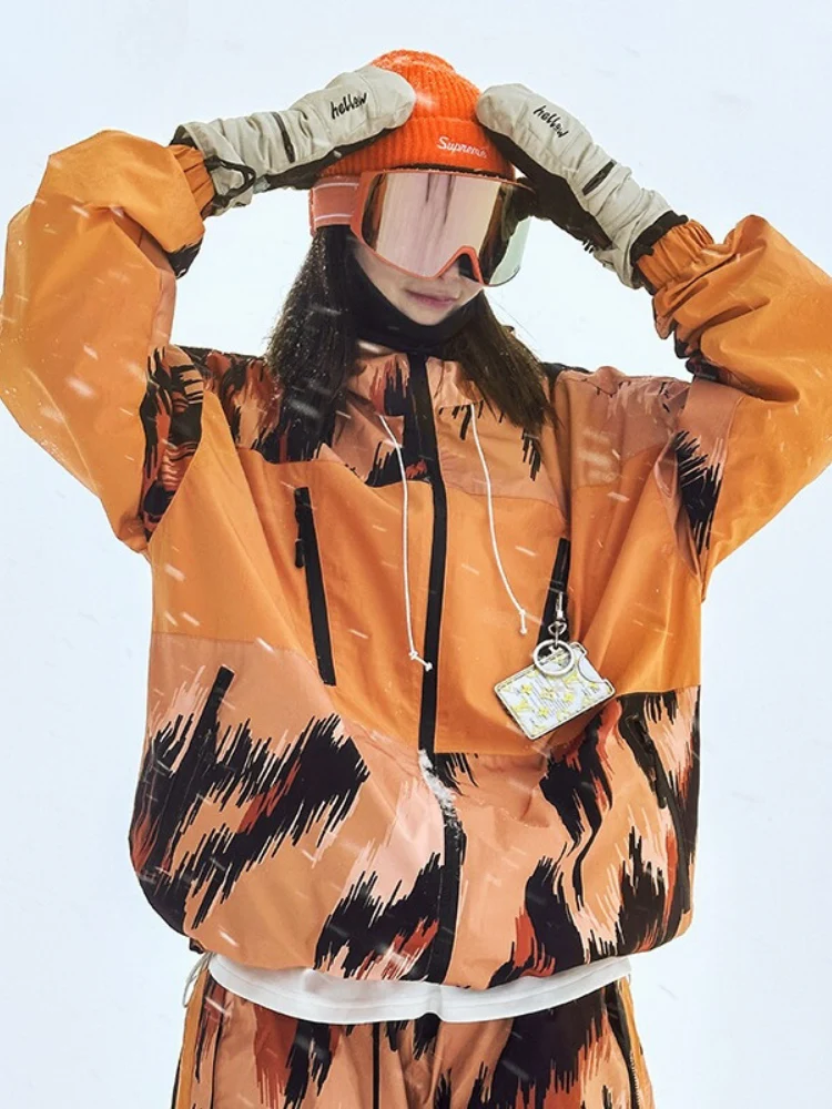 NIS Leopard Print Shell Snow Jacket - Unisex - Image 3