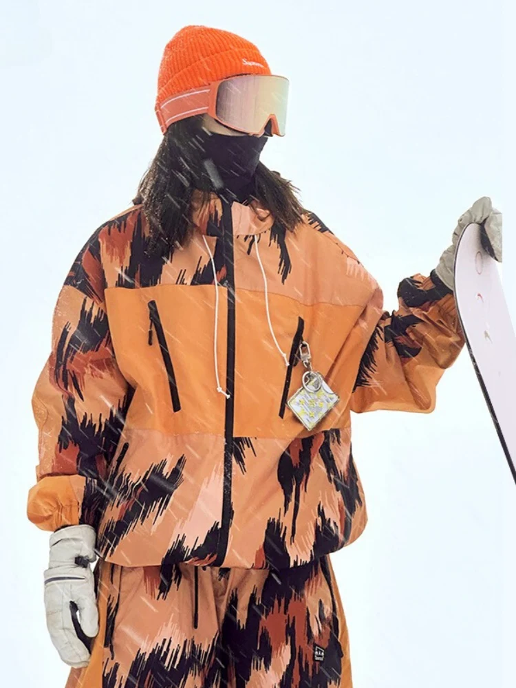 NIS Leopard Print Shell Snow Jacket - Unisex - Image 4
