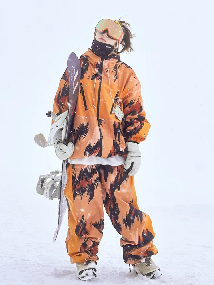 NIS Leopard Print Shell Snow Jacket - Unisex - Image 5