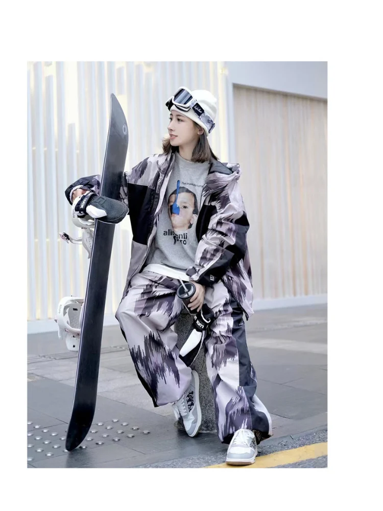 NIS Leopard Print Shell Snow Pants - Unisex - Image 10