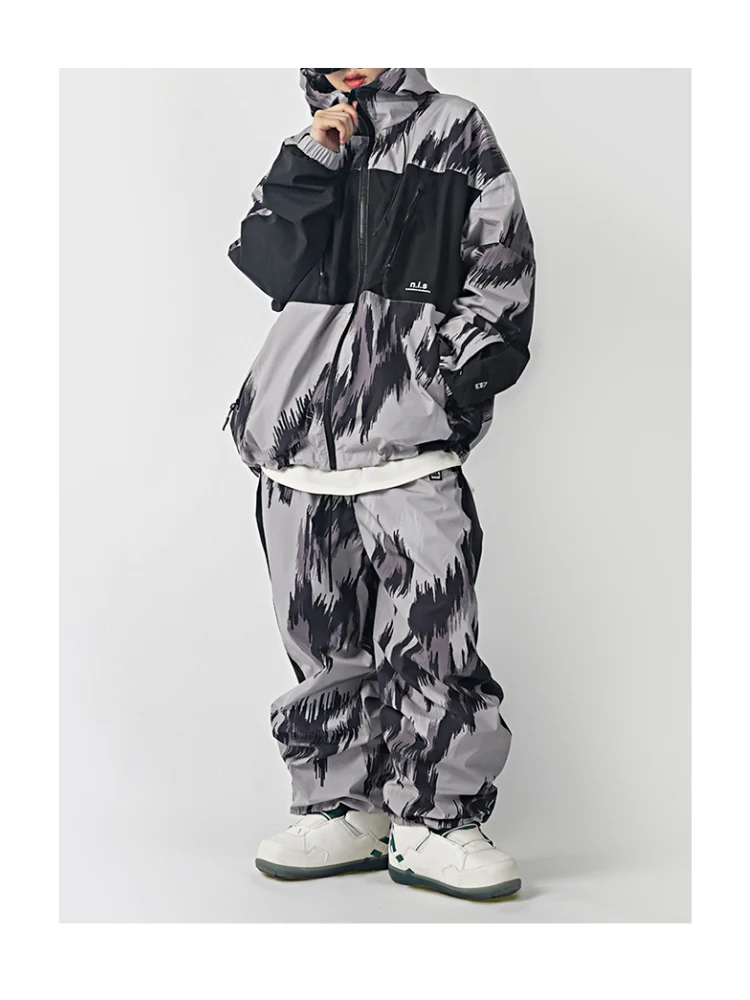 NIS Leopard Print Shell Snow Pants - Unisex - Image 5
