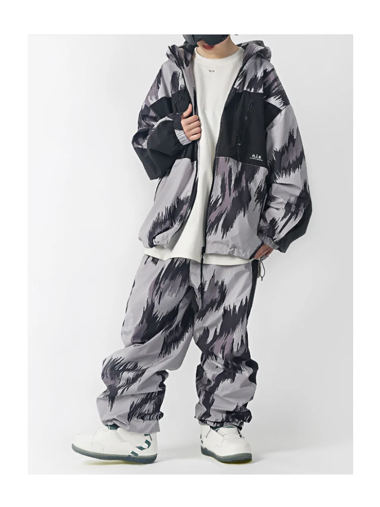 NIS Leopard Print Shell Snow Pants - Unisex - Image 6